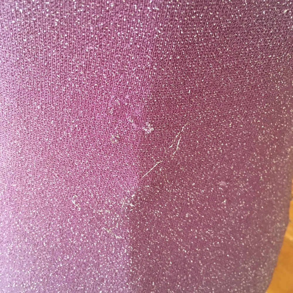 Vintage Sparkly Purple Cowl Neck Tank Top - Picture 6 of 6